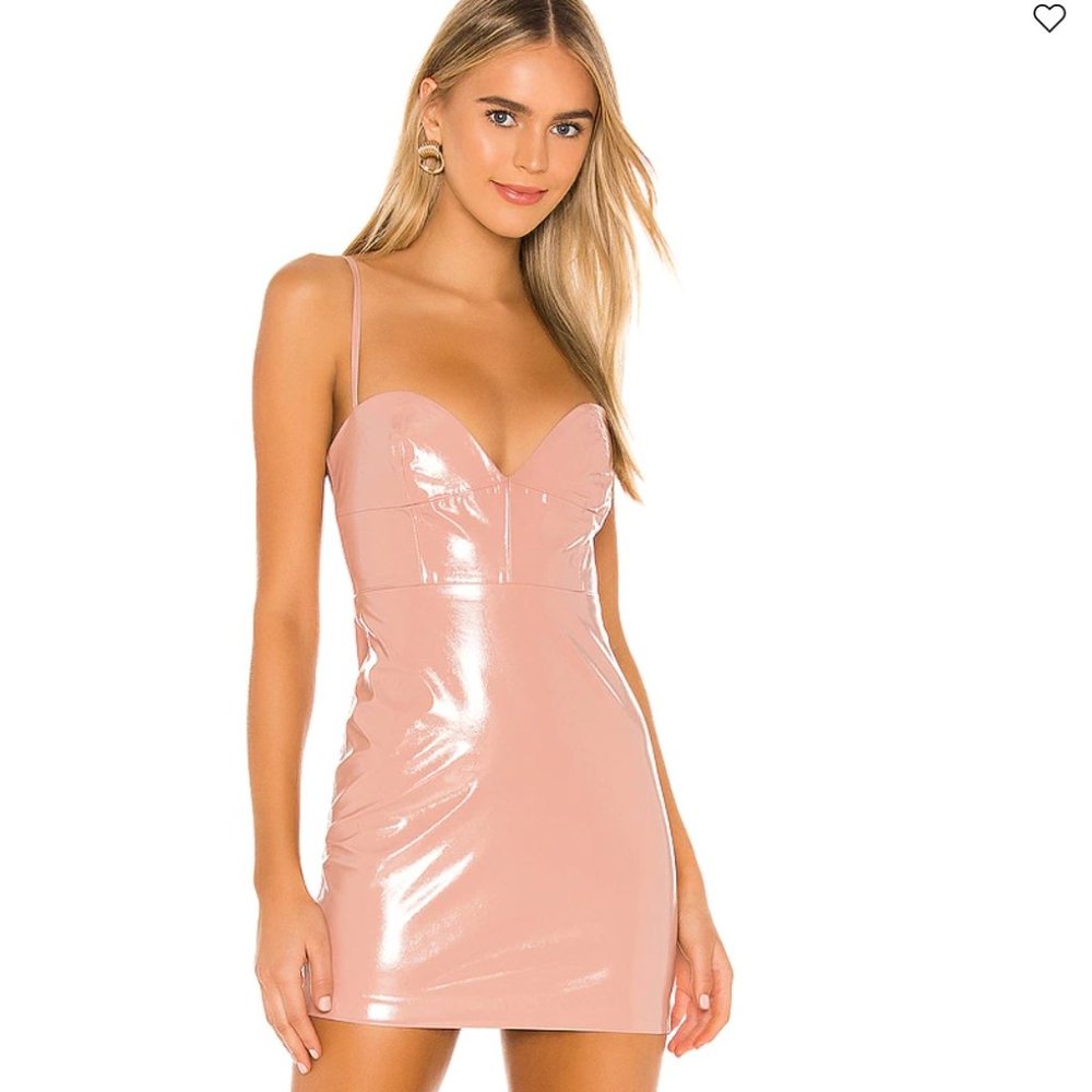 NBD Pink Leather Dress w/ TAGS